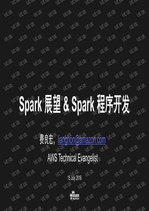 Spark技術(shù)展望與應(yīng)用開發(fā) 云計(jì)算巨擘AWS資深顧問的專業(yè)洞見